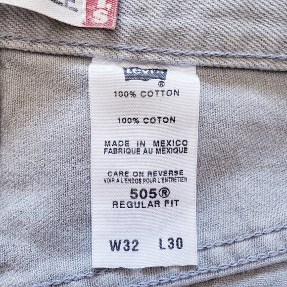 Levi's 505 Denim Jeans - Grey - Picture 16 of 16